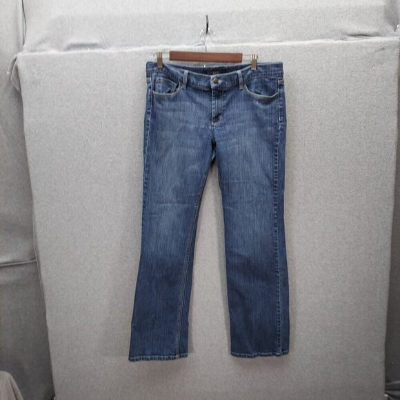 Noir Womens Bootcut Jeans Size 14 Blue Denim With Embroidered Back Pockets - Picture 1 of 7